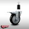Service Caster 4'' SS Black Poly Swivel 1-3/8'' Expanding Stem Caster Total Lock Brake SCC-SSEXTTL20S414-PPUB-BLK-138 - alternate 4